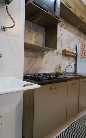 Apartamento para alugar com 45m², 2 quartos e 1 vagaCozinha e Área de Serviço