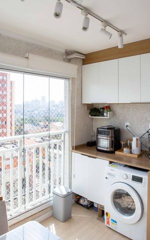 Apartamento para alugar com 43m², 2 quartos e 1 vagaVaranda/Area de Serviço