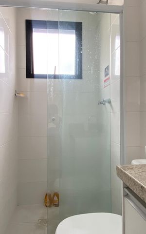 Apartamento para alugar com 54m², 2 quartos e 1 vaga Apartamento para alugar com 54m², 2 quartos e 1 vagaBanheiro da Suíte