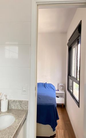 Apartamento para alugar com 54m², 2 quartos e 1 vaga Apartamento para alugar com 54m², 2 quartos e 1 vagaBanheiro da Suíte