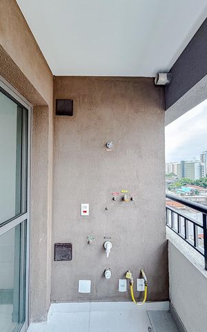 Studio à venda com 26m², 1 quarto e sem vagaVaranda