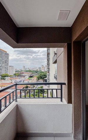 Studio à venda com 26m², 1 quarto e sem vagaVaranda