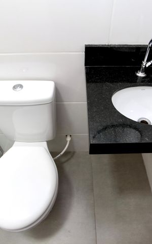 Studio para alugar com 60m², 1 quarto e sem vaga Studio para alugar com 60m², 1 quarto e sem vagaBanheiro Social