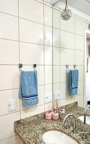Apartamento para alugar com 180m², 3 quartos e 2 vagasBanheiro da Suíte 3