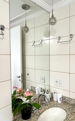 Apartamento para alugar com 180m², 3 quartos e 2 vagasBanheiro da Suíte 2