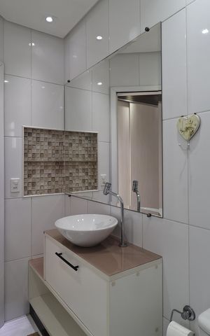 Apartamento para alugar com 58m², 1 quarto e 1 vaga Apartamento para alugar com 58m², 1 quarto e 1 vagaBanheiro da Suíte