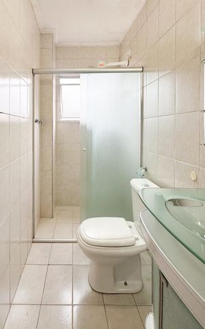 Apartamento para alugar com 55m², 2 quartos e 1 vaga Apartamento para alugar com 55m², 2 quartos e 1 vagaBanheiro Social