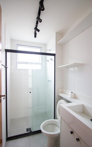 Apartamento para alugar com 45m², 2 quartos e 1 vaga Apartamento para alugar com 45m², 2 quartos e 1 vagaBanheiro