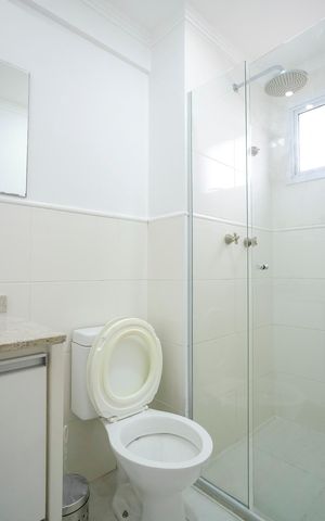 Apartamento para alugar com 66m², 2 quartos e 1 vagaBanheiro da suíte