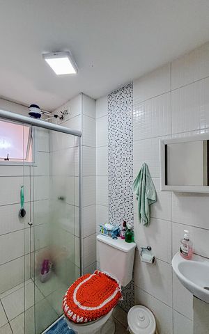 Apartamento para alugar com 48m², 2 quartos e sem vagaBanheiro