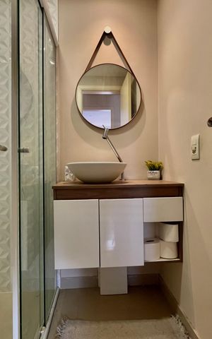 Apartamento à venda com 59m², 2 quartos e 1 vaga Apartamento à venda com 59m², 2 quartos e 1 vagaBanheiro Corredor