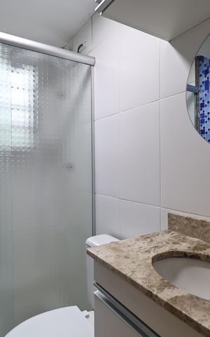Apartamento para alugar com 51m², 2 quartos e 1 vaga Apartamento para alugar com 51m², 2 quartos e 1 vagaBanheiro