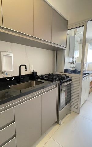 Apartamento à venda com 65m², 2 quartos e 1 vaga Apartamento à venda com 65m², 2 quartos e 1 vagaCozinha e Área de Serviço