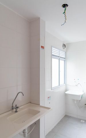 Apartamento à venda com 44m², 2 quartos e 1 vagaCozinha e Área de Serviço