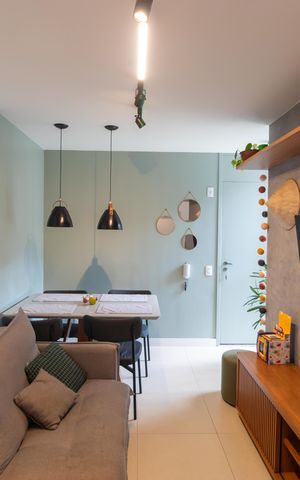 Apartamento à venda com 44m², 2 quartos e 1 vaga Apartamento à venda com 44m², 2 quartos e 1 vagaSalas
