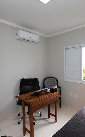 Casa de condomínio à venda com 160m², 3 quartos e 2 vagasQUARTO Nº 3 - ESCRITÓRIO