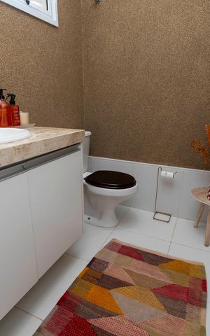 Casa de condomínio à venda com 160m², 3 quartos e 2 vagasLAVABO