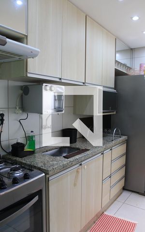 Apartamento à venda com 62m², 2 quartos e 1 vagaCozinha e Área de Serviço