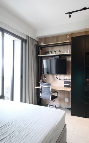 Studio à venda com 30m², 1 quarto e 1 vagaSala/Quarto