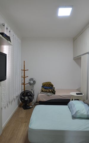 Casa para alugar com 75m², 2 quartos e 2 vagasQUARTO 2 (SUÍTE)