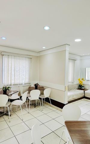 Apartamento para alugar com 44m², 2 quartos e 1 vaga Apartamento para alugar com 44m², 2 quartos e 1 vagaÁrea comum - Salão de festas