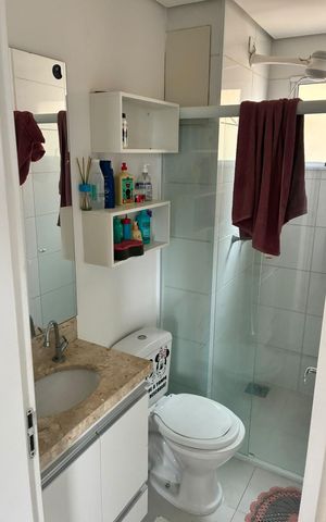 Apartamento à venda com 60m², 3 quartos e 2 vagas Apartamento à venda com 60m², 3 quartos e 2 vagasBanheiro