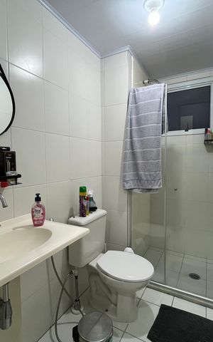 Apartamento para alugar com 64m², 1 quarto e 1 vaga Apartamento para alugar com 64m², 1 quarto e 1 vagaBanheiro da Suíte