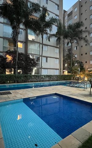 Apartamento para alugar com 64m², 1 quarto e 1 vaga Apartamento para alugar com 64m², 1 quarto e 1 vagaÁrea comum - Piscina
