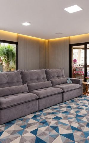 Apartamento à venda com 277m², 4 quartos e 4 vagas Apartamento à venda com 277m², 4 quartos e 4 vagasSala de Estar