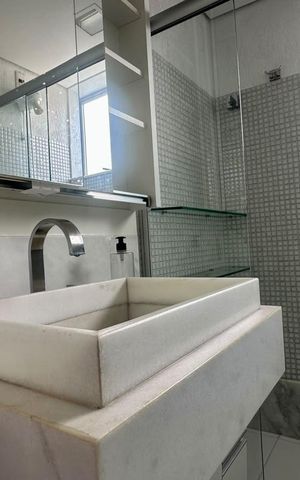 Apartamento à venda com 70m², 2 quartos e 1 vaga Apartamento à venda com 70m², 2 quartos e 1 vagaBanheiro Social