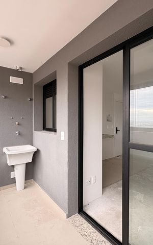 Apartamento à venda com 44m², 2 quartos e 1 vaga Apartamento à venda com 44m², 2 quartos e 1 vagaLavanderia/ varanda