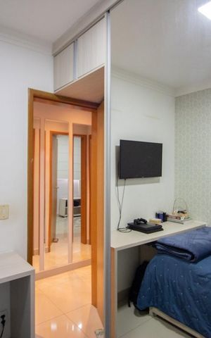 Apartamento à venda com 81m², 3 quartos e 2 vagasQuarto 2