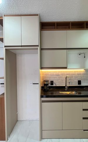 Apartamento para alugar com 35m², 2 quartos e sem vagaCozinha - Armários
