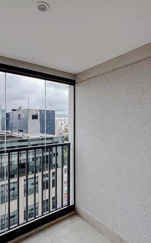 Studio para alugar com 35m², 1 quarto e sem vagaVaranda