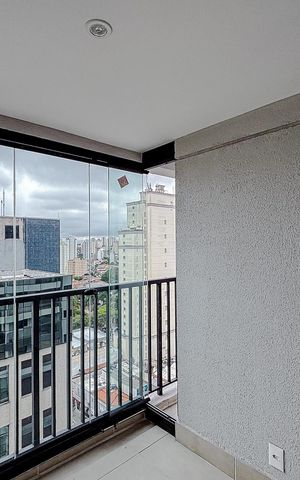 Studio para alugar com 35m², 1 quarto e sem vagaVaranda
