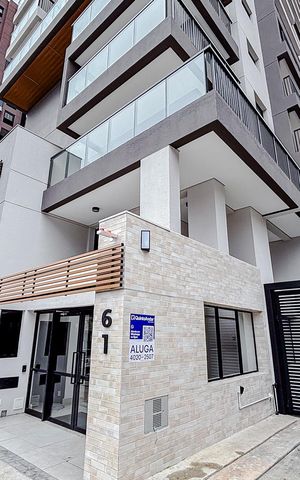 Studio para alugar com 35m², 1 quarto e sem vagaFachada com Placa