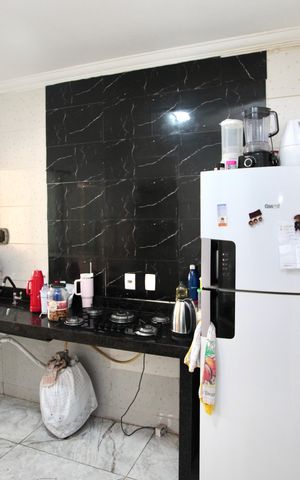 Casa de condomínio à venda com 145m², 3 quartos e 1 vaga Casa de condomínio à venda com 145m², 3 quartos e 1 vagaCozinha e Área de Serviço
