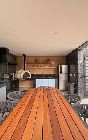 Apartamento à venda com 112m², 2 quartos e 3 vagas Apartamento à venda com 112m², 2 quartos e 3 vagasÁrea comum - Churrasqueira