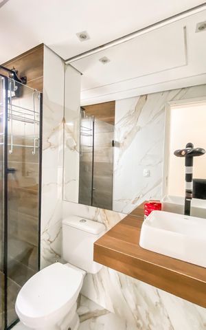 Apartamento para alugar com 47m², 2 quartos e 1 vaga Apartamento para alugar com 47m², 2 quartos e 1 vagaBanheiro