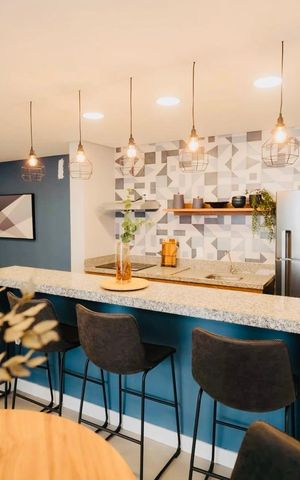 Apartamento para alugar com 36m², 2 quartos e 1 vagaÁrea comum - Salão de festas