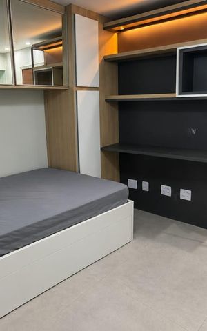 Studio para alugar com 17m², 1 quarto e sem vaga Studio para alugar com 17m², 1 quarto e sem vagaSala/Quarto