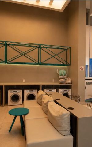 Apartamento para alugar com 46m², 1 quarto e 1 vaga Apartamento para alugar com 46m², 1 quarto e 1 vagaLavanderia