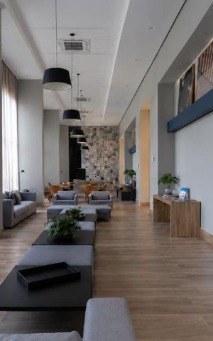 Apartamento para alugar com 46m², 1 quarto e 1 vaga Apartamento para alugar com 46m², 1 quarto e 1 vagaÁrea comum - Salão de festas