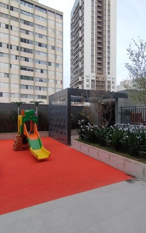 Studio para alugar com 28m², 1 quarto e sem vaga Studio para alugar com 28m², 1 quarto e sem vagaÁrea comum - Playground