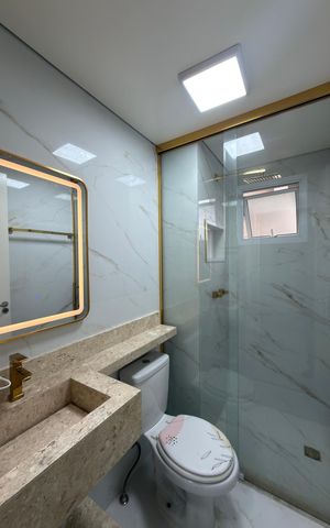 Apartamento para alugar com 45m², 2 quartos e sem vagaBanheiro Social