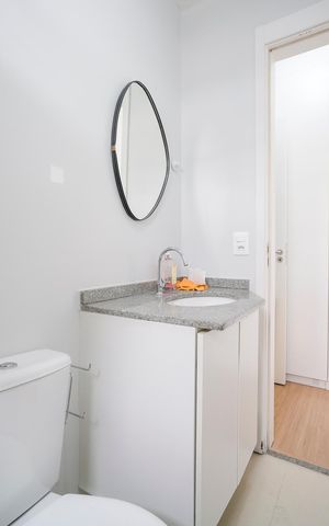 Apartamento para alugar com 69m², 2 quartos e 1 vagaBanheiro da suíte