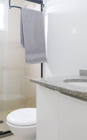 Apartamento para alugar com 69m², 2 quartos e 1 vagaBanheiro da suíte