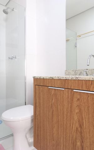 Studio à venda com 28m², 1 quarto e sem vagaBanheiro 
