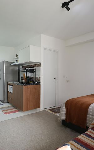 Studio à venda com 28m², 1 quarto e sem vagaStudio