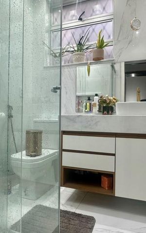 Apartamento à venda com 66m², 2 quartos e 1 vagaBanheiro Social